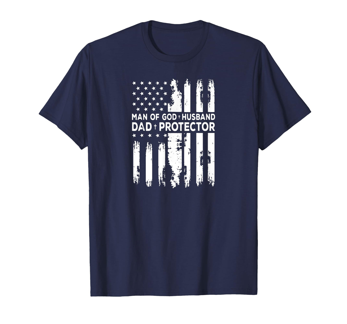 Jesus God Religious Man of God Husband Dad Protector T-Shirt