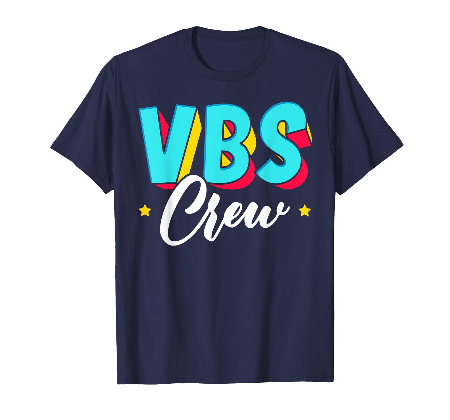 VBS Crew Vacation Bible School Paint Splatter Christian T-Shirt