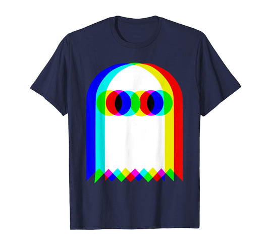 Halloween Glitch Ghost - Multicolor Spooky T-Shirt