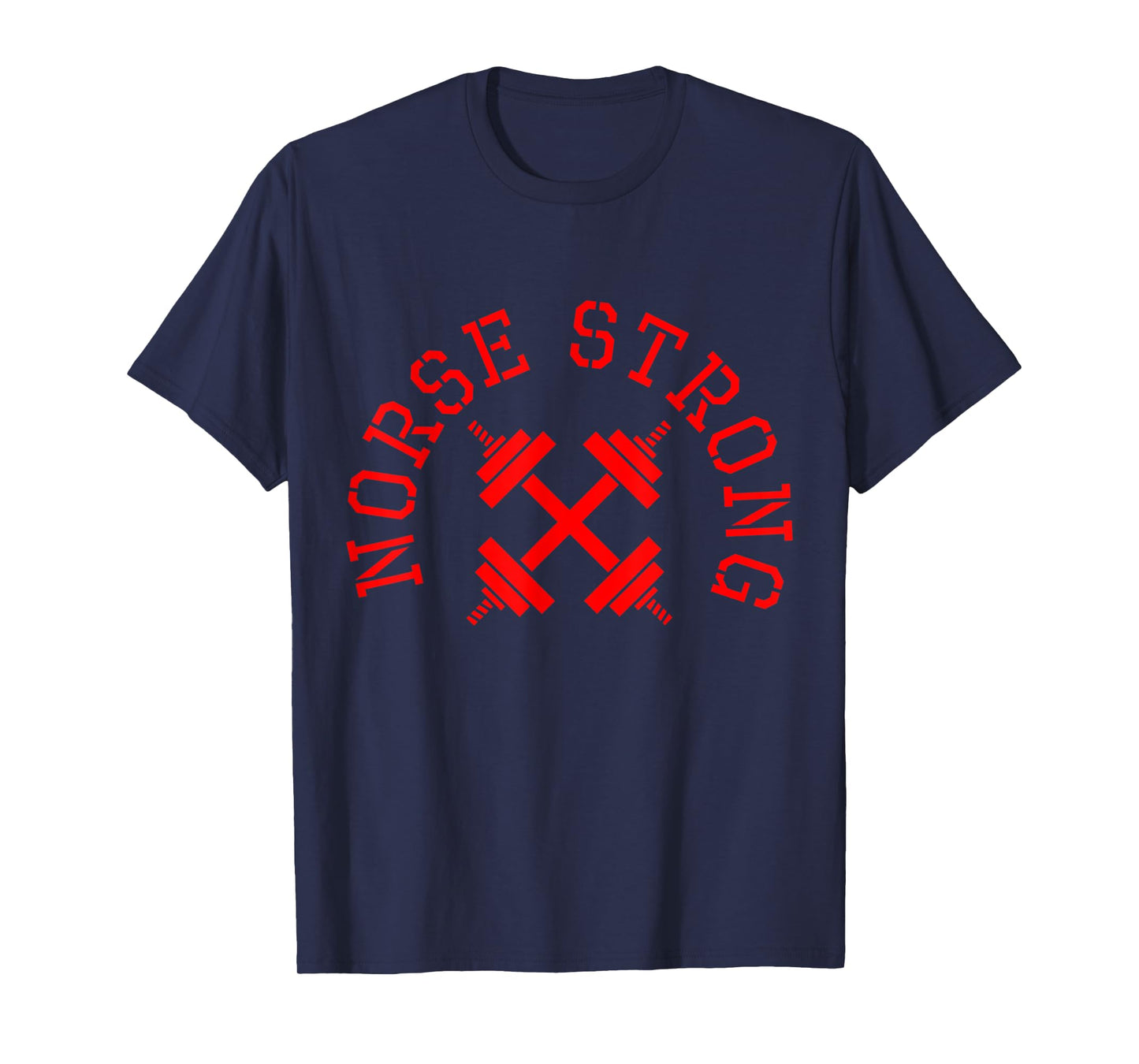 Norse Strong Scandinavian Fitness Weight Lifting T-Shirt