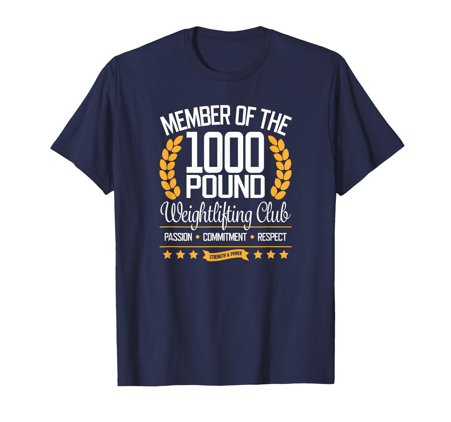 Powerlifter Bodybuilder Gift Tee 1000 Pound Club T-Shirt T-Shirt