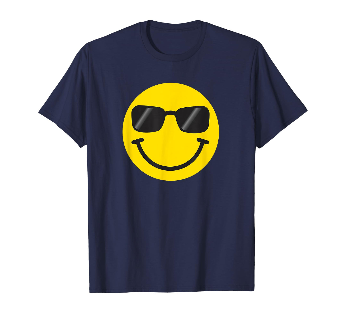 Funny Smiling Emoticon Men Women Graphic Happy Face Smile T-Shirt