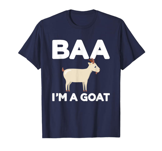 Baa Im a goat funny lazy DIY costume for halloween party T-Shirt