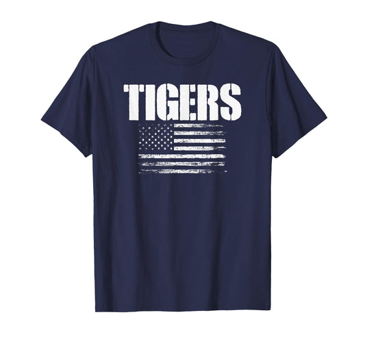 Wills Point Tigers USA Flag Pride T-Shirt