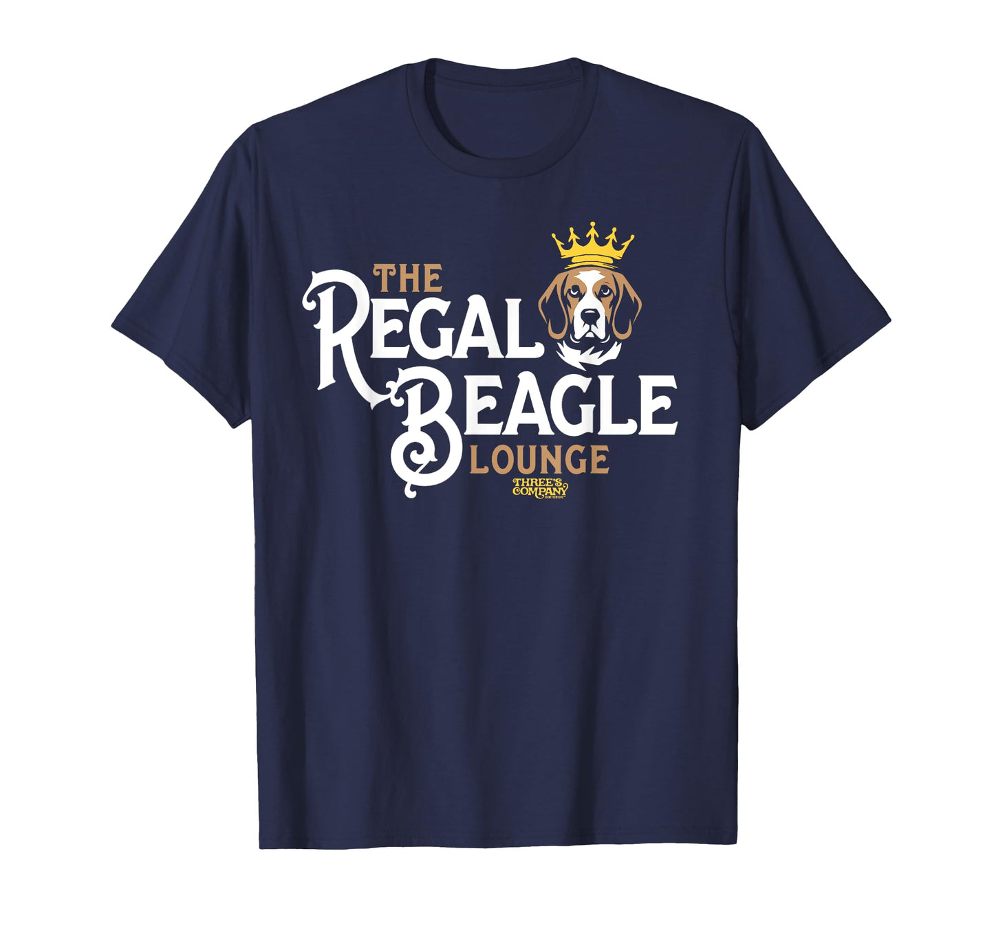 The Regal Beagle Pub Three's Company Retro Dog Crown Men Women Girls Kids T-Shirt