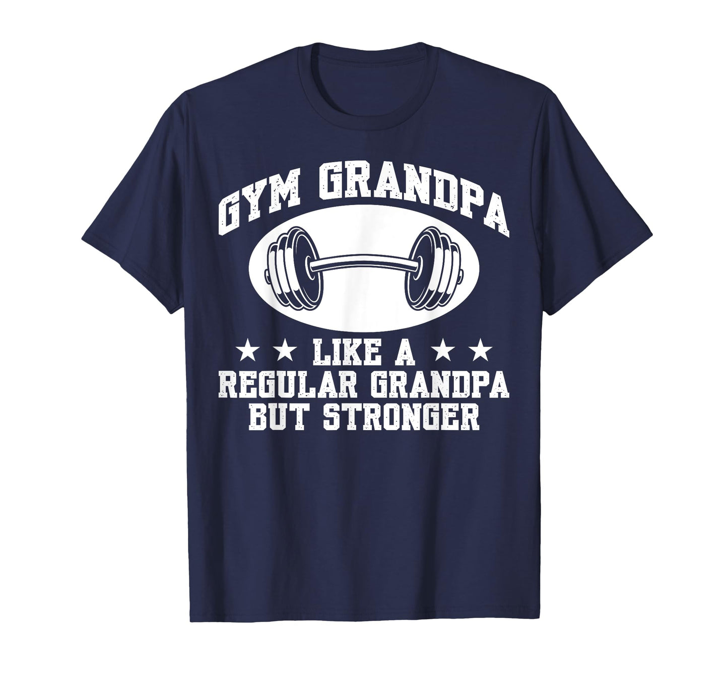 Lifting Gym Fitness Design Regular Grandpa But Stronger Funny Gym T-Shirt - Unisex-Adults, Black, Small, Short Sleeve, T-Shirt