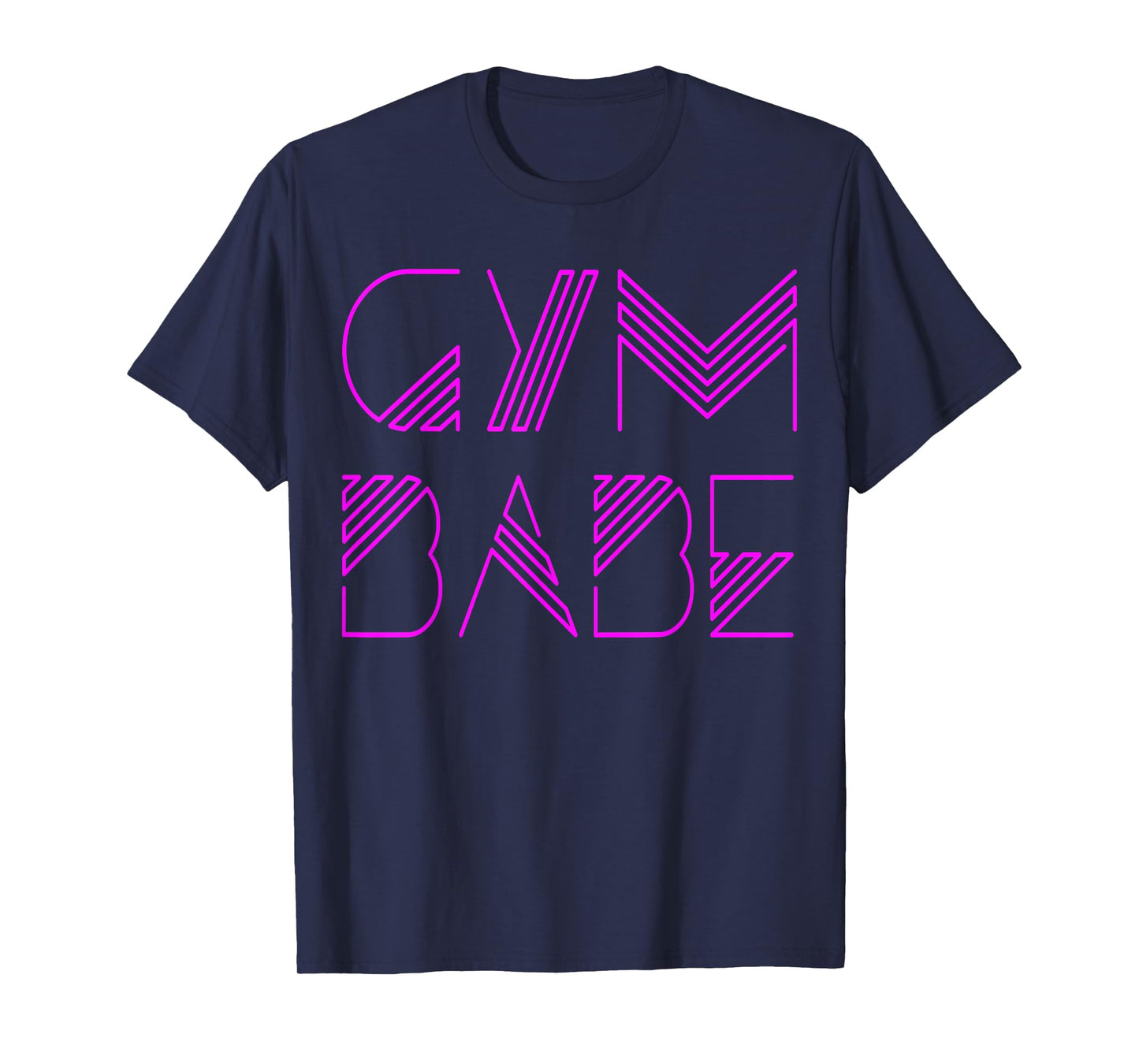 Gym Babe Sassy 80s Lettering Typography Workout T-Shirt T-Shirt