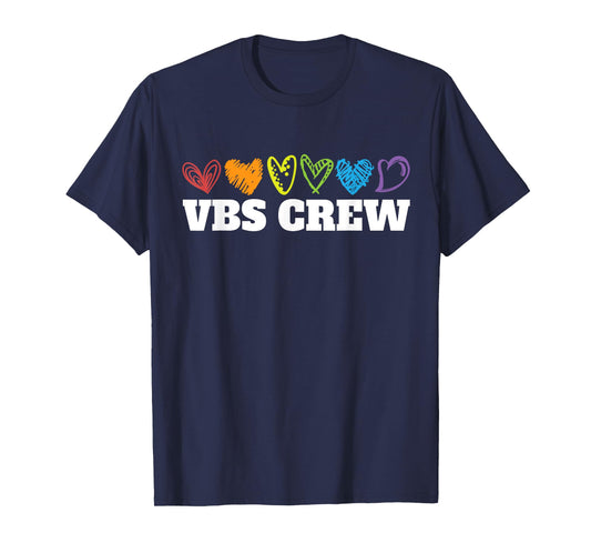 VBS Crew Hearts Vacation Bible School Squad Bible Study T-Shirt