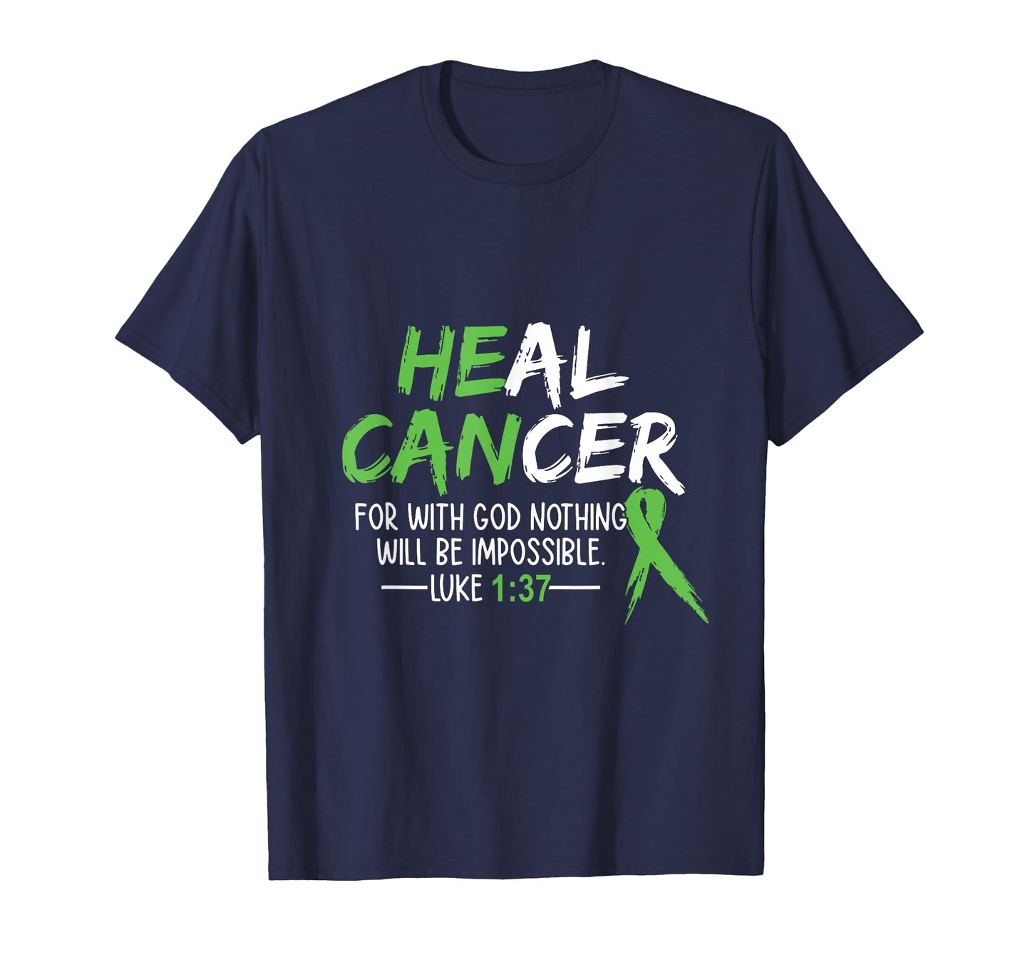 He Can Heal Cancer shirt Bile Duct Cancer Awareness T-Shirt