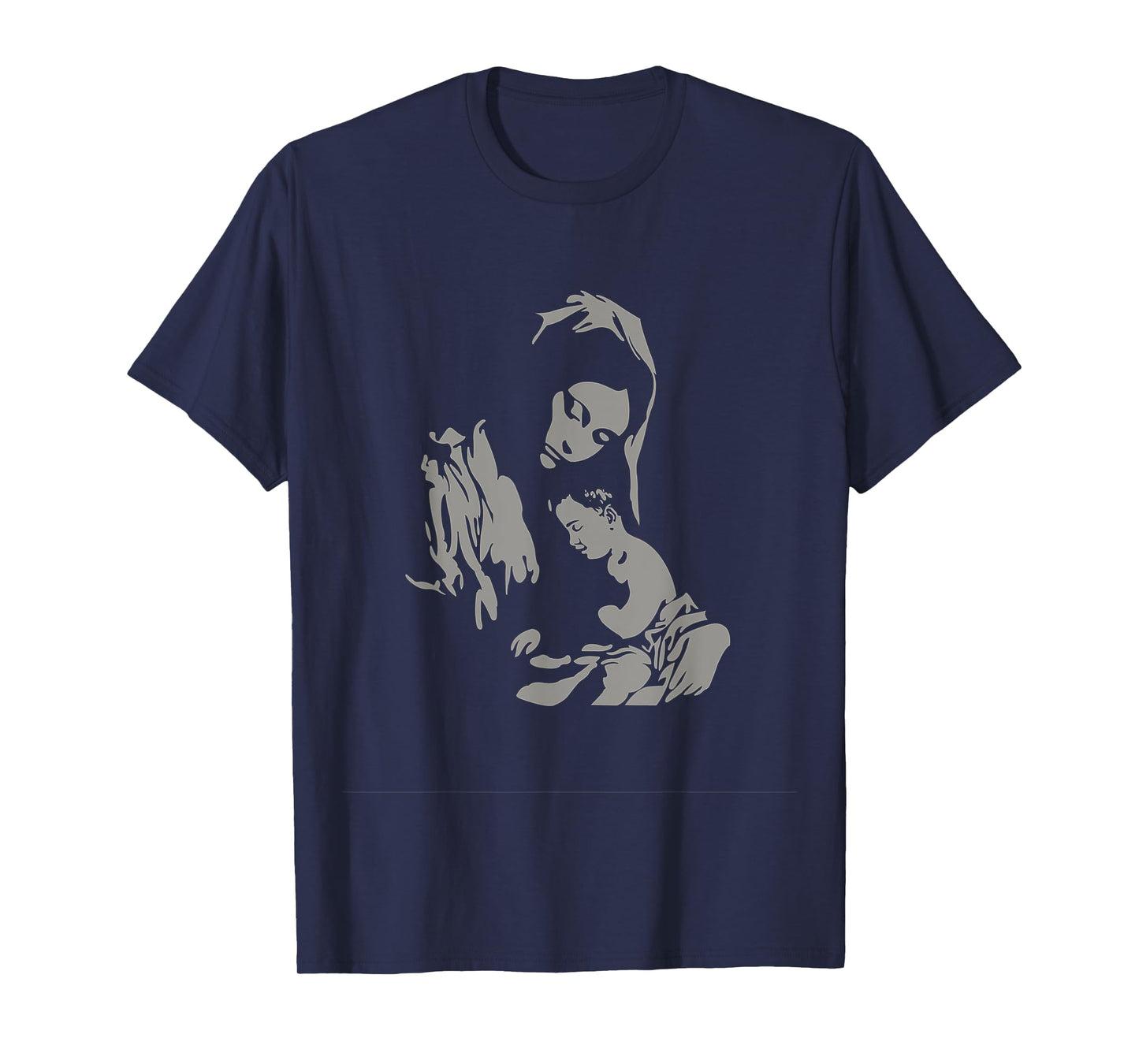 Our Lady Virgin Mary with Baby Jesus Catholic Sacred Apparel T-Shirt