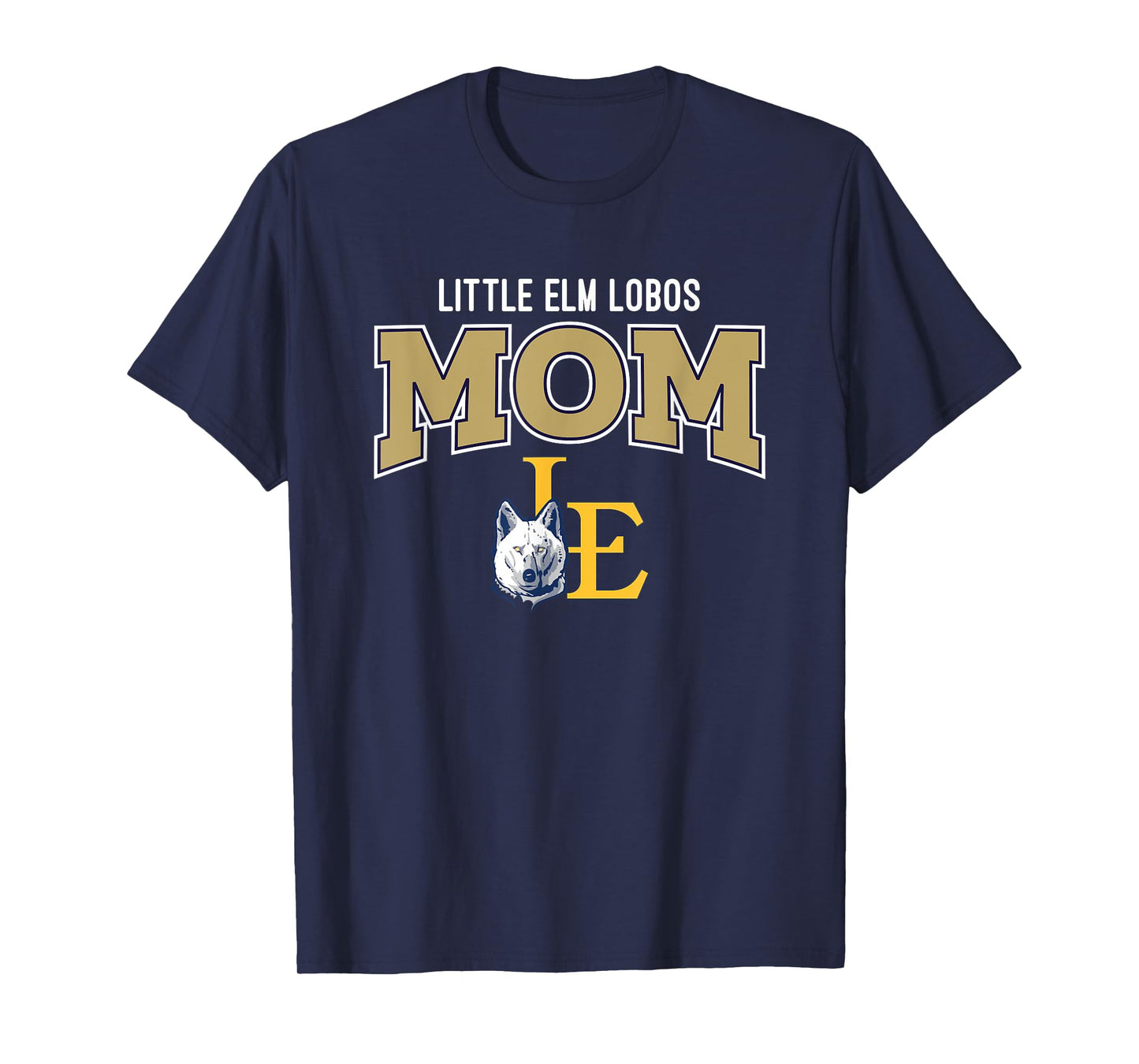 Little Elm Lobos Logo Mom HS T-Shirt