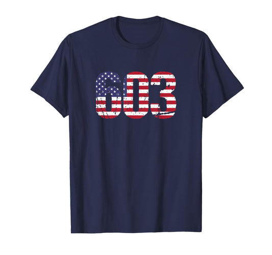 603 New Hampshire Area Code T-Shirt