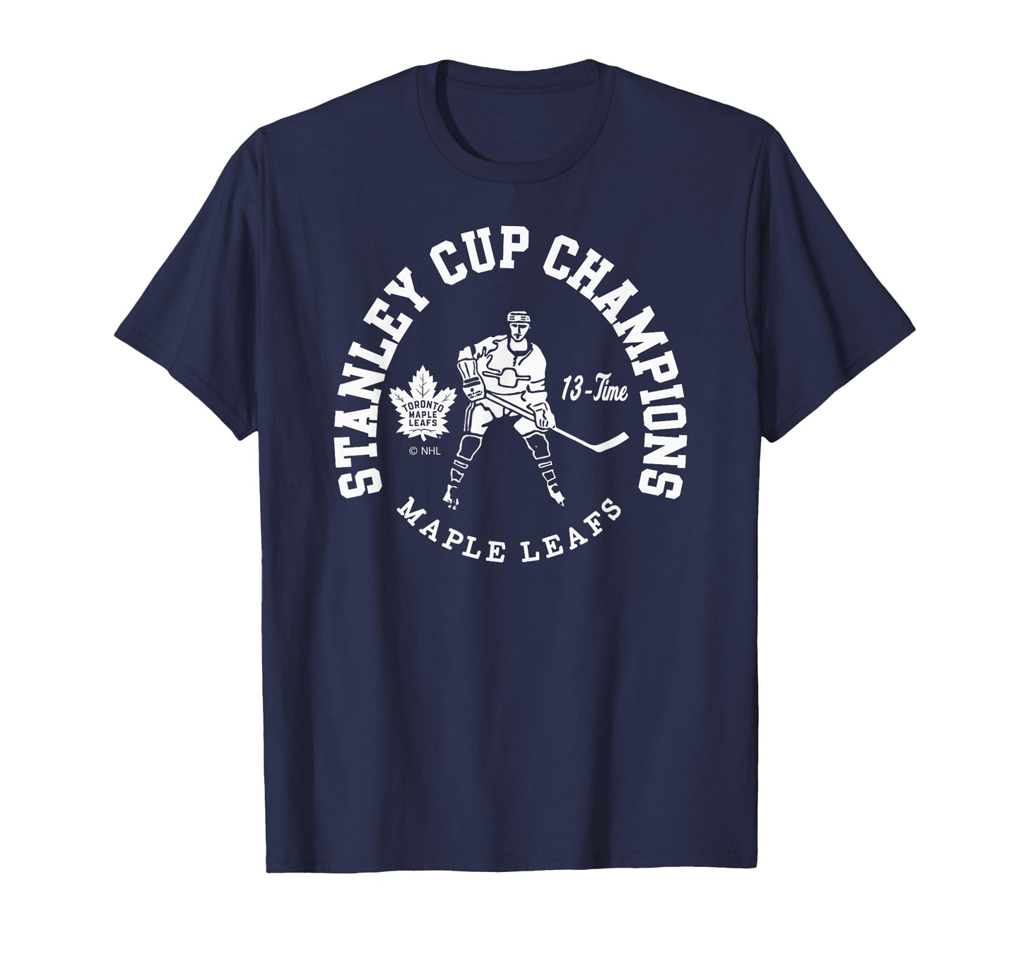 Toronto Maple Leafs Stanley Cup Champions 13-Time Blue T-Shirt