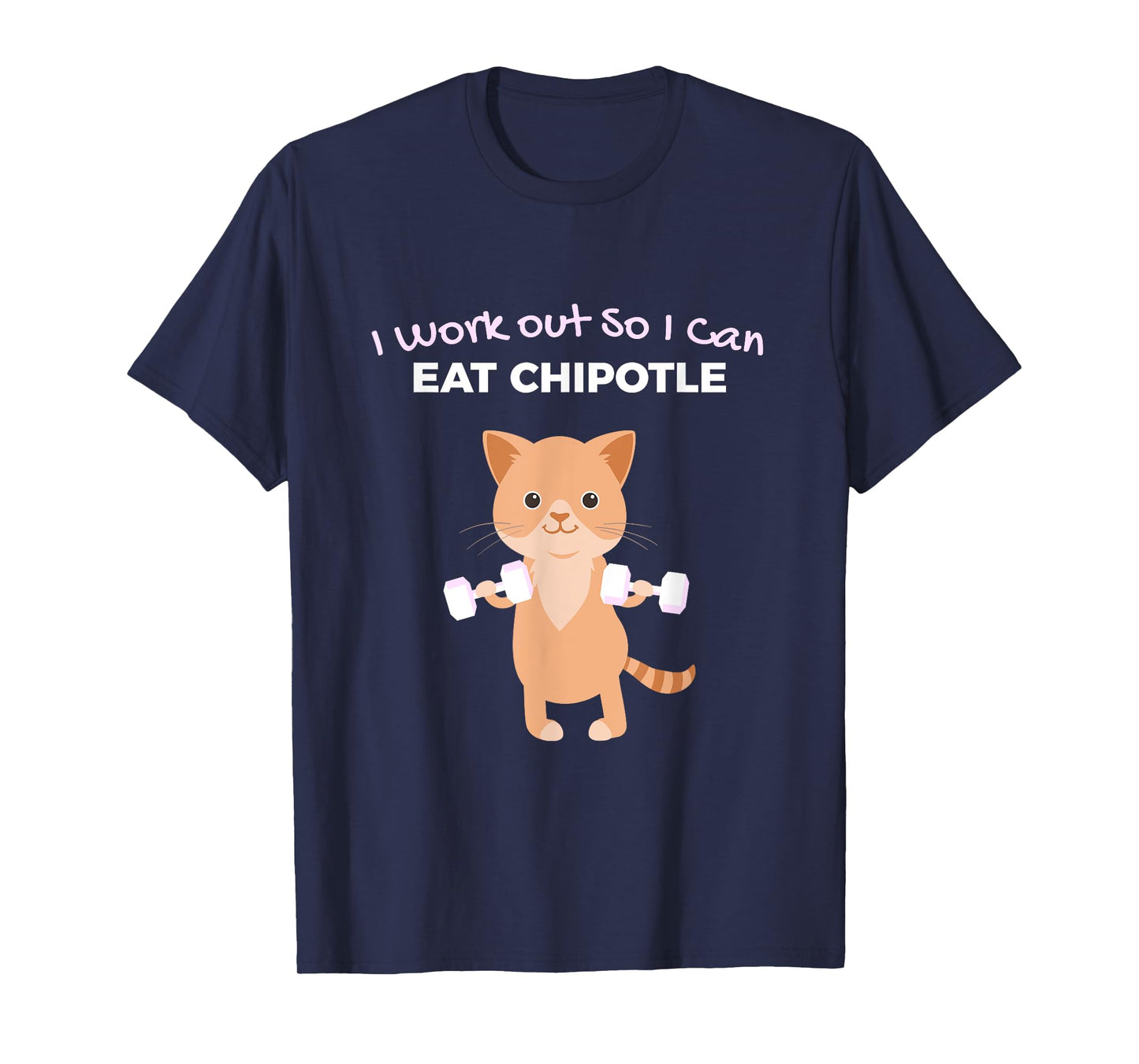Funny Chipotle Lover Gym Design T-Shirt
