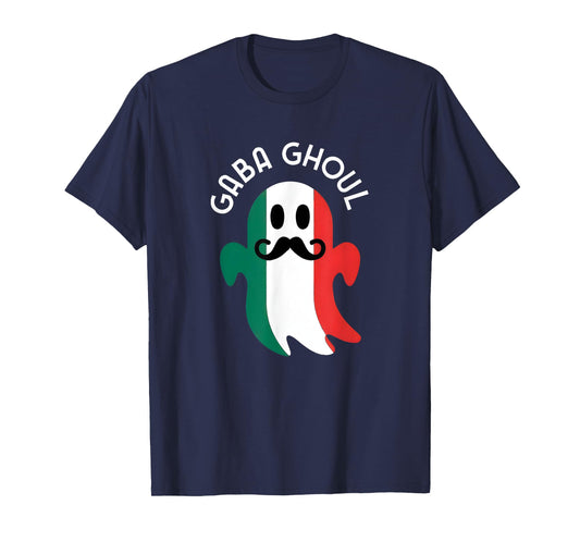 Funny Italian Ghost Halloween Pun Gaba Ghoul T-Shirt
