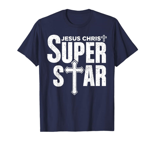 Vintage Jesus Christian Design Jesus Christ Super Star Tee T-Shirt