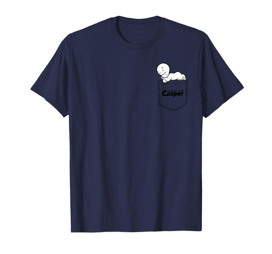 Casper The Friendly Ghost Napping On Your Pocket T-Shirt