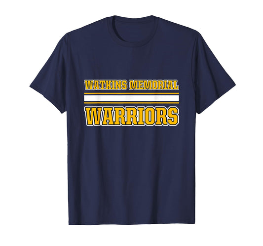 Watkins Memorial Warriors Horizontal Stripes T-Shirt