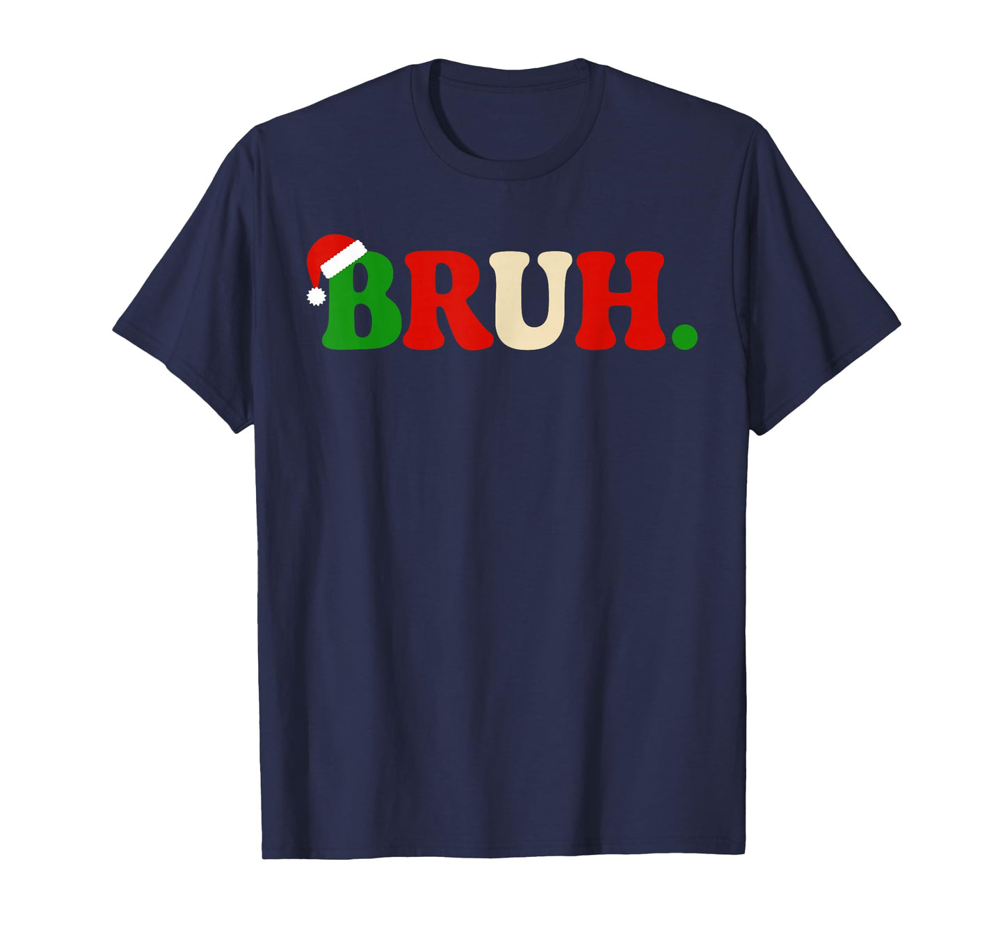 Bruh Christmas Shirt Kids Xmas Teens Boys Funny Christmas T-Shirt