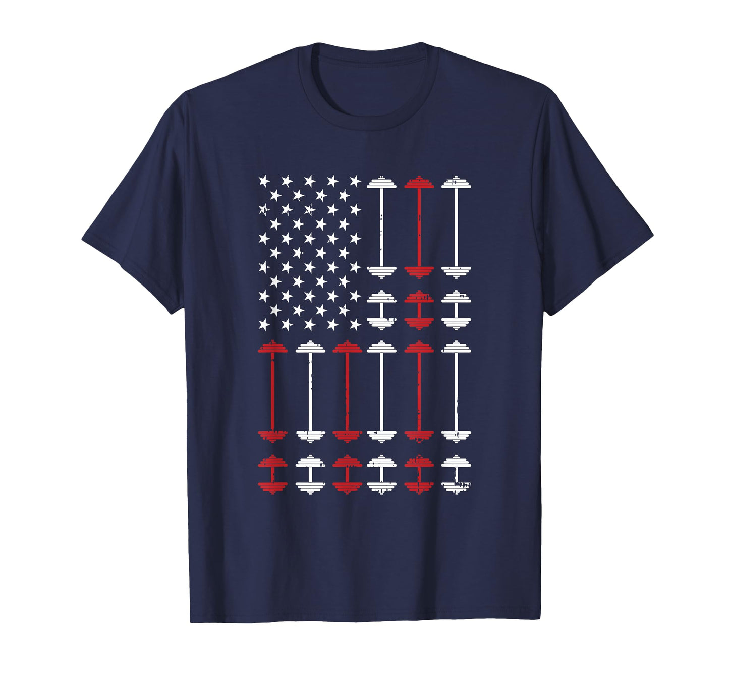 American Flag Gym 4th Of July Fitness Athlete Trainer T-Shirt