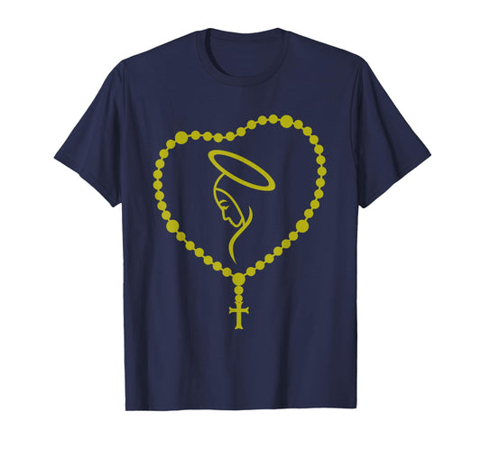 The Holy Rosary Virgin Mary Funny Catholics Christian Gift T-Shirt