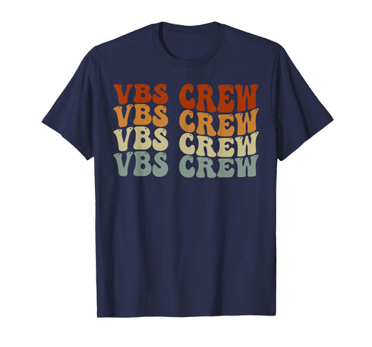 VBS Crew Vacation Bible VBS Teacher Vintage Christian School T-Shirt
