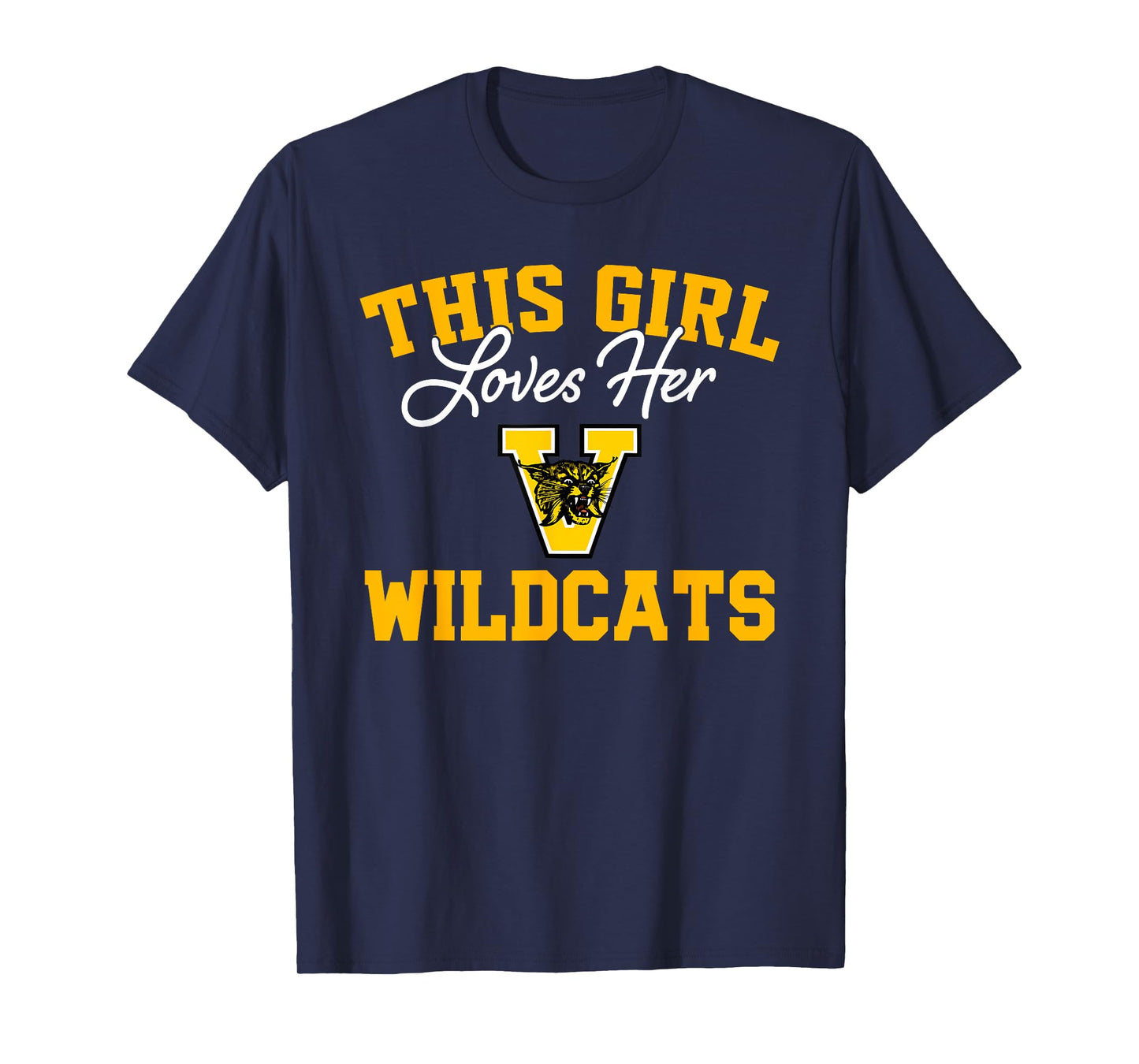 Valdosta Wildcats Logo This Girl Loves Her HS T-Shirt