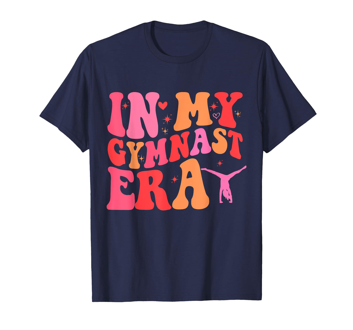 Funny Gymnastics Lover Quote In My Gymnast Era Mom Groovy T-Shirt
