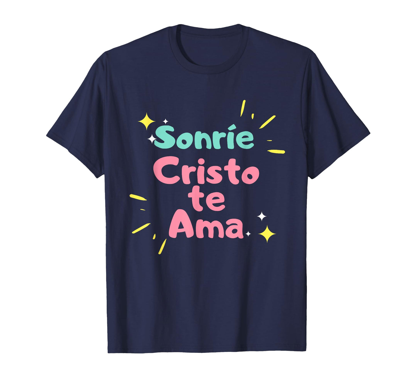 camisetas cristianas Sonrie Cristo te ama T-Shirt