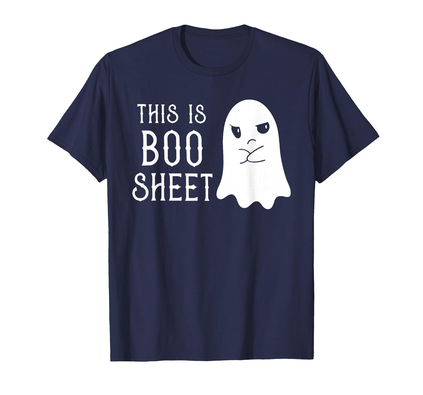 This is Boo Sheet Ghost Halloween Costume Men Women T-Shirt