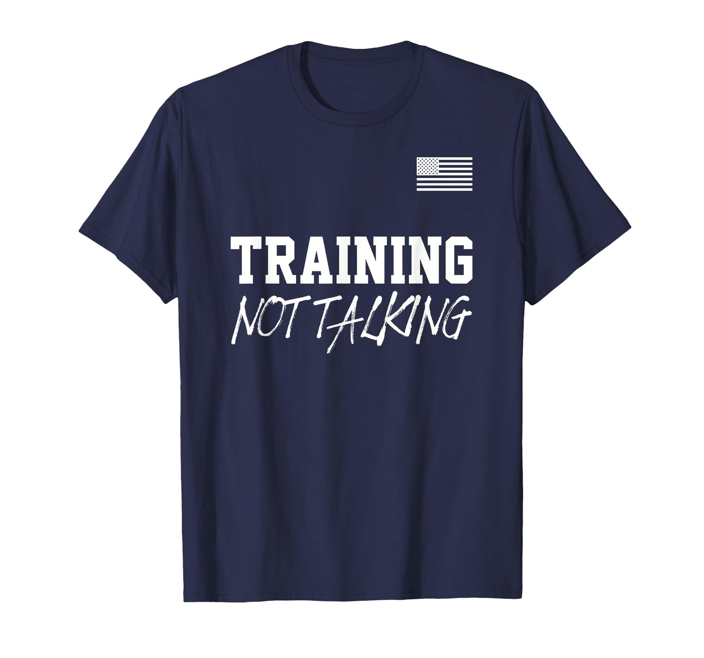 Training Not Talking Gym Quote Outfit | Bodybuilder Workout T-Shirt