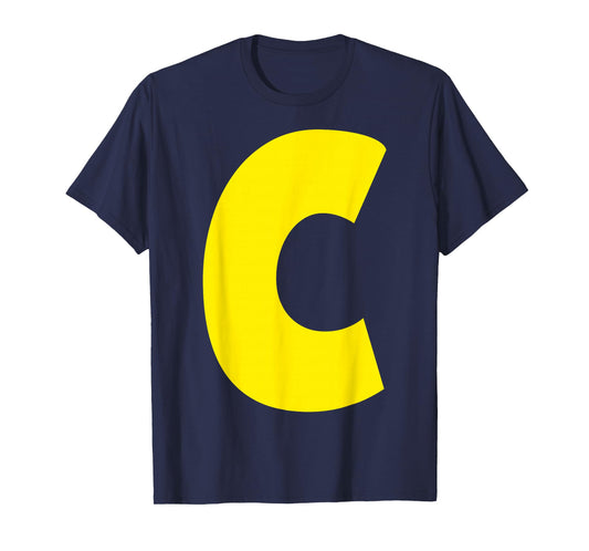 "C" Letter Chipmunk Group Matching Funny Halloween Letter C T-Shirt