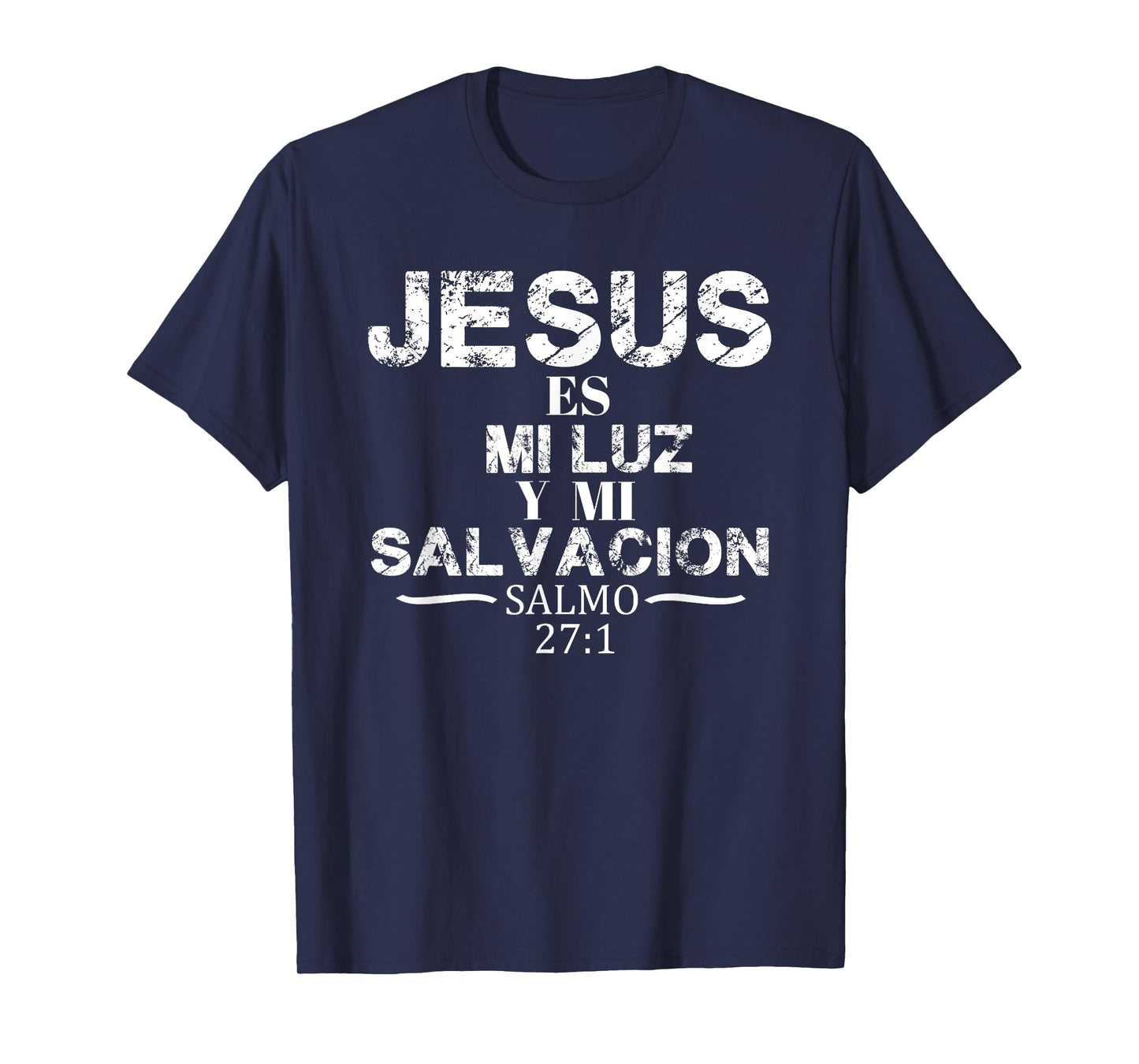 Playera Camisa Salmo Jesus Es Mi Luz Biblia Cristiana T-Shirt