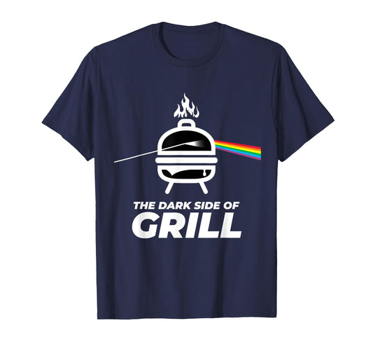 Men's Women's Kids the Dark Side of Grill BBQ Graphic Design T-Shirt