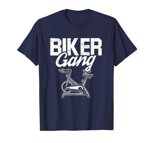 Biker Gang I Spin Saying I Gym Workout I Spinning Class T-Shirt
