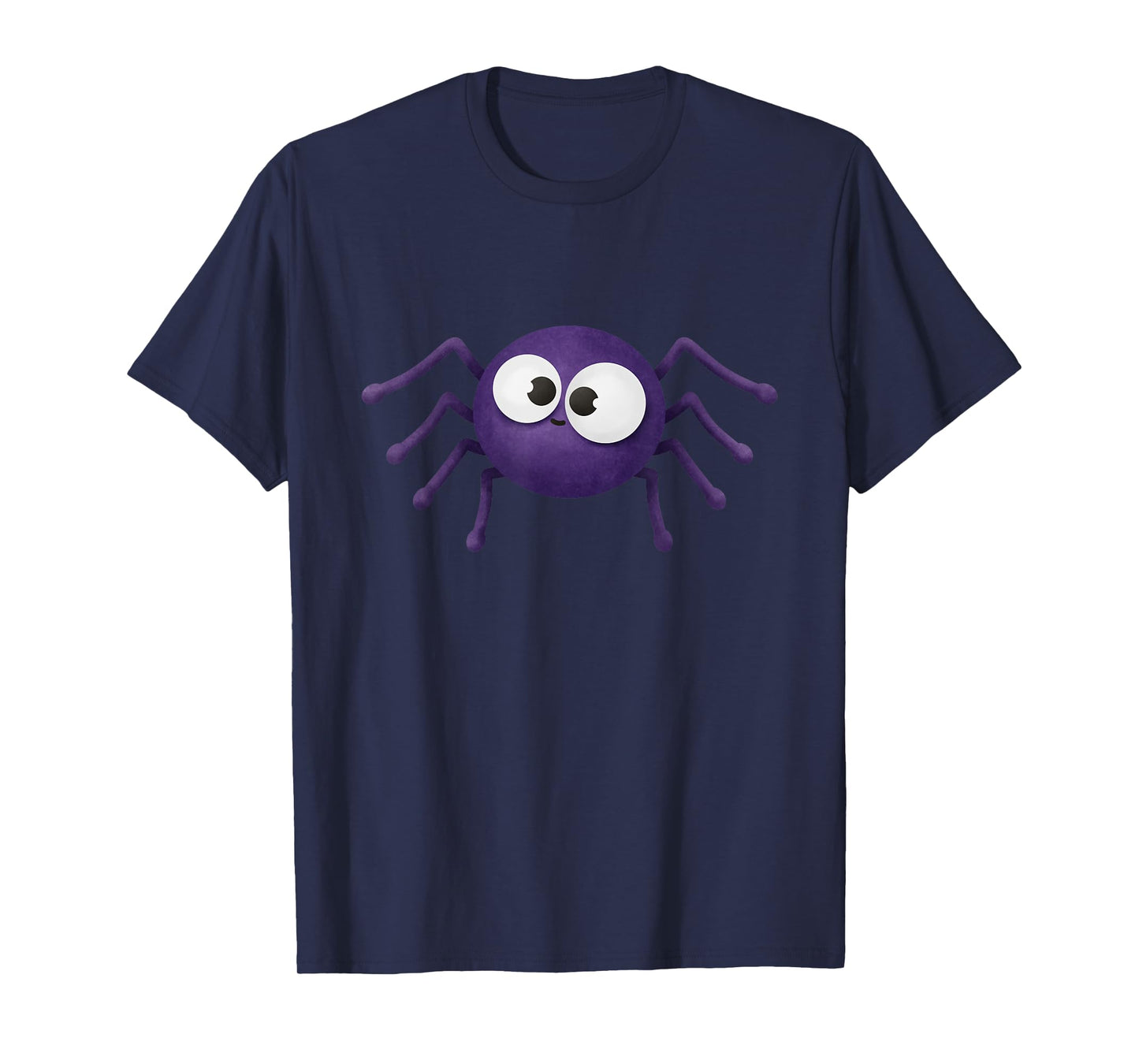 Blue Scary Spider Halloween T-Shirt