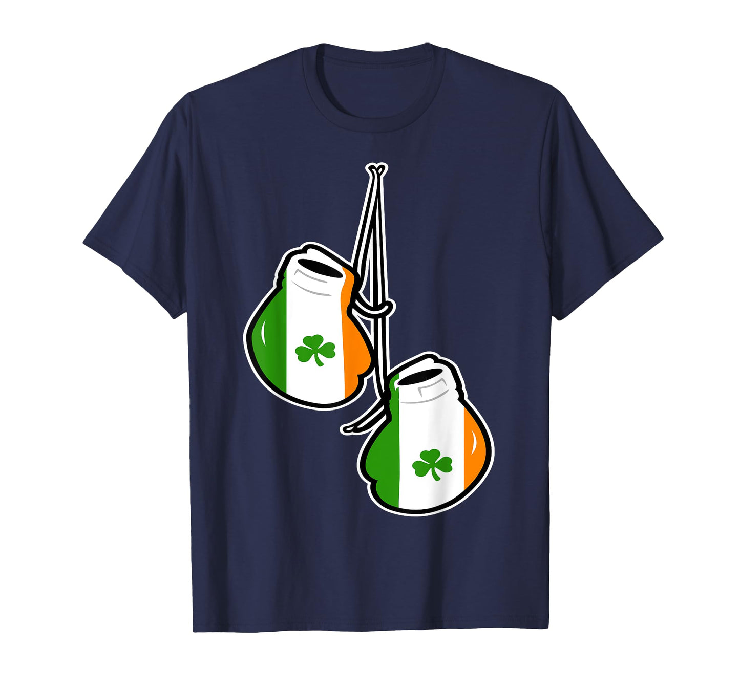 Ireland Flag Shamrock Irish boxing gloves t-shirt T-Shirt