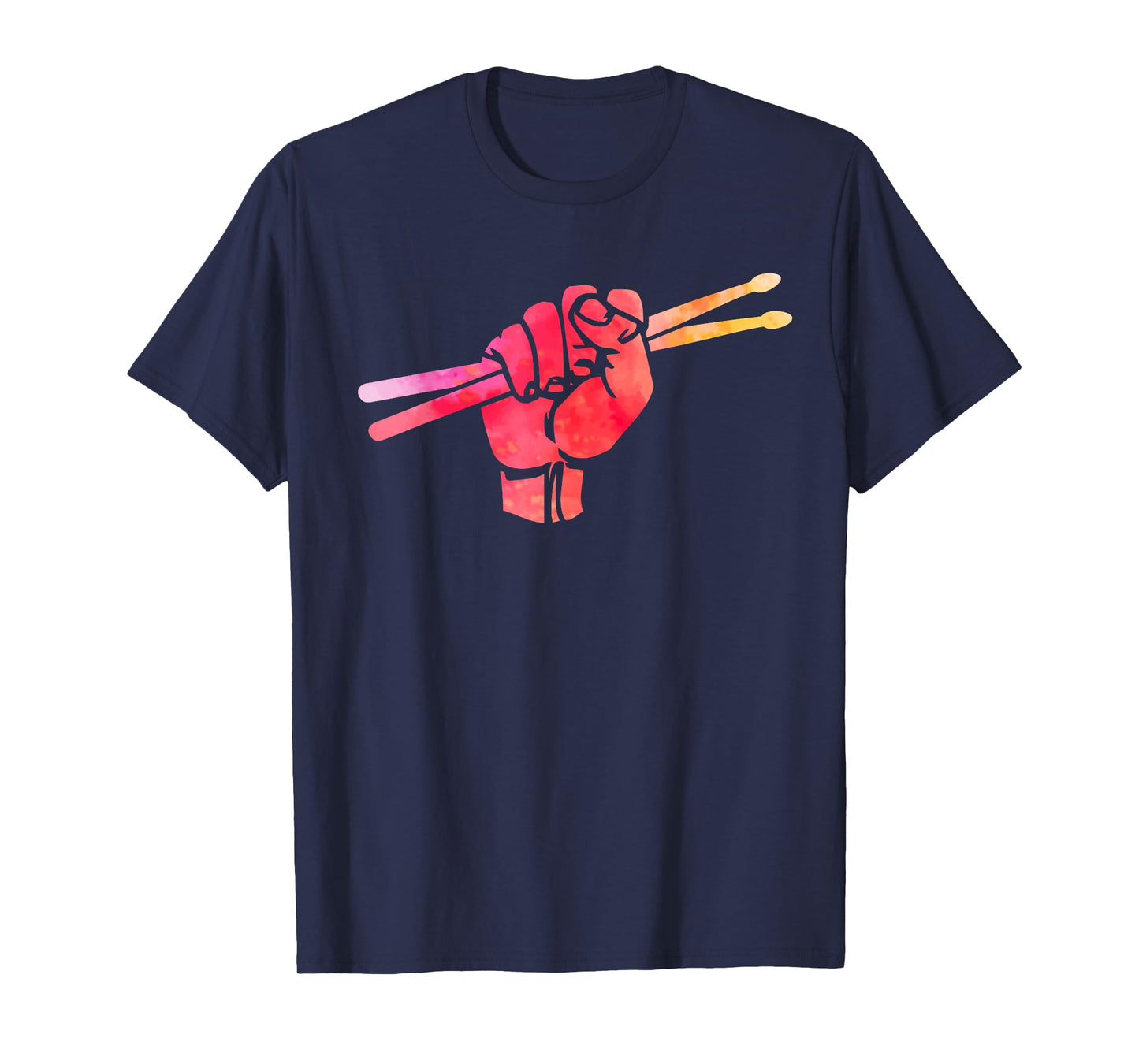 Joyouse Urban Style Black Drumsticks Gift Fist Drum T-Shirt