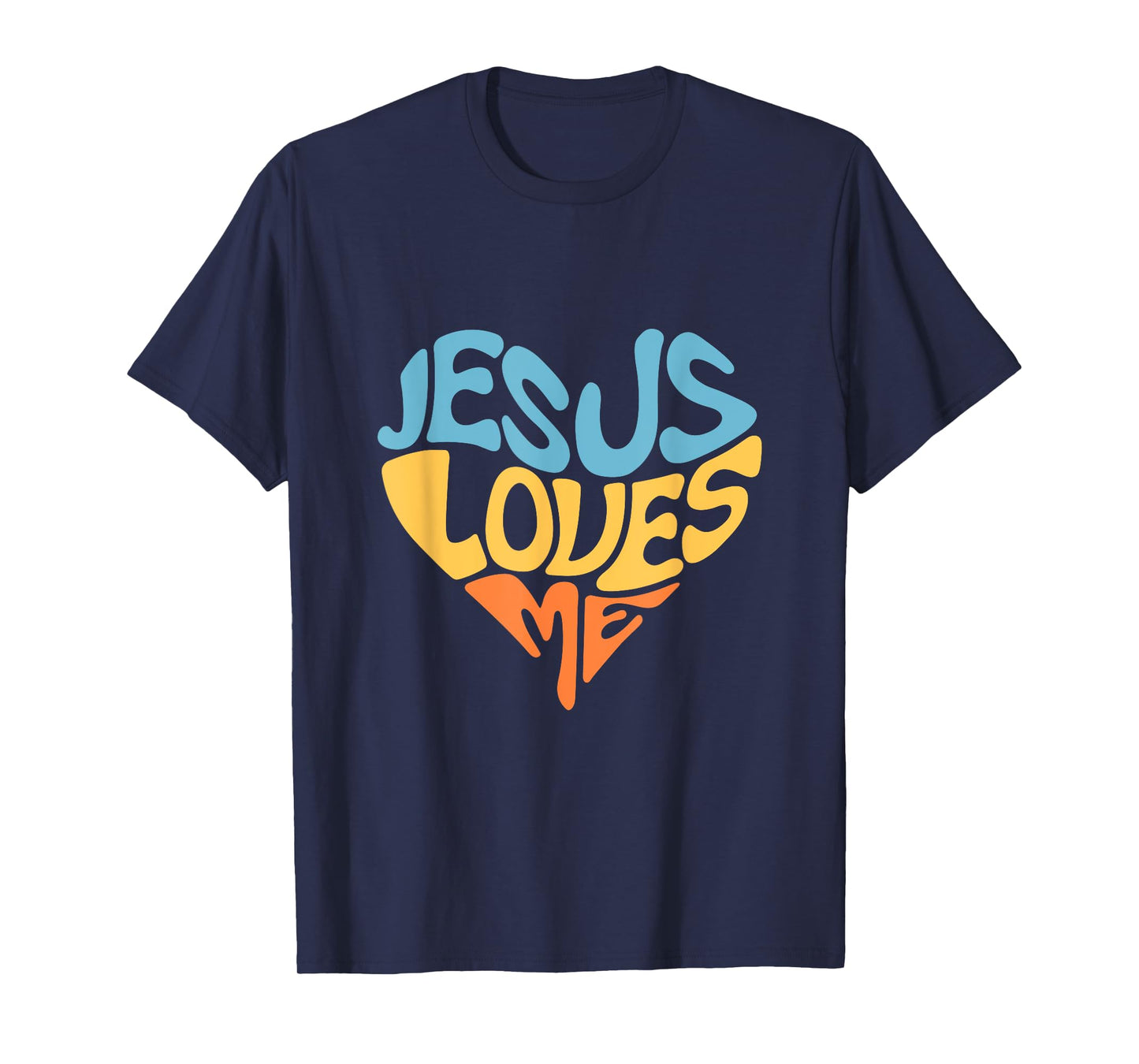 Jesus Loves Me Heart Shaped Men Women and Youth T-Shirt