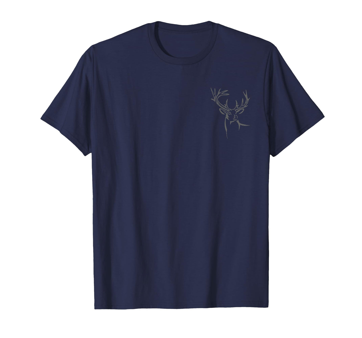 Deer Skull Pocket Buck Elk Hunting Hunter Men Women Kids T-Shirt