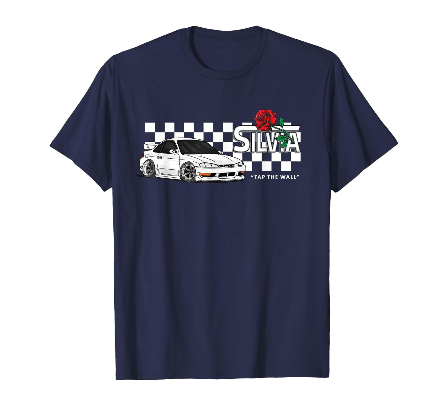S14 Silvia 240sx Checkerboard Retro T-Shirt