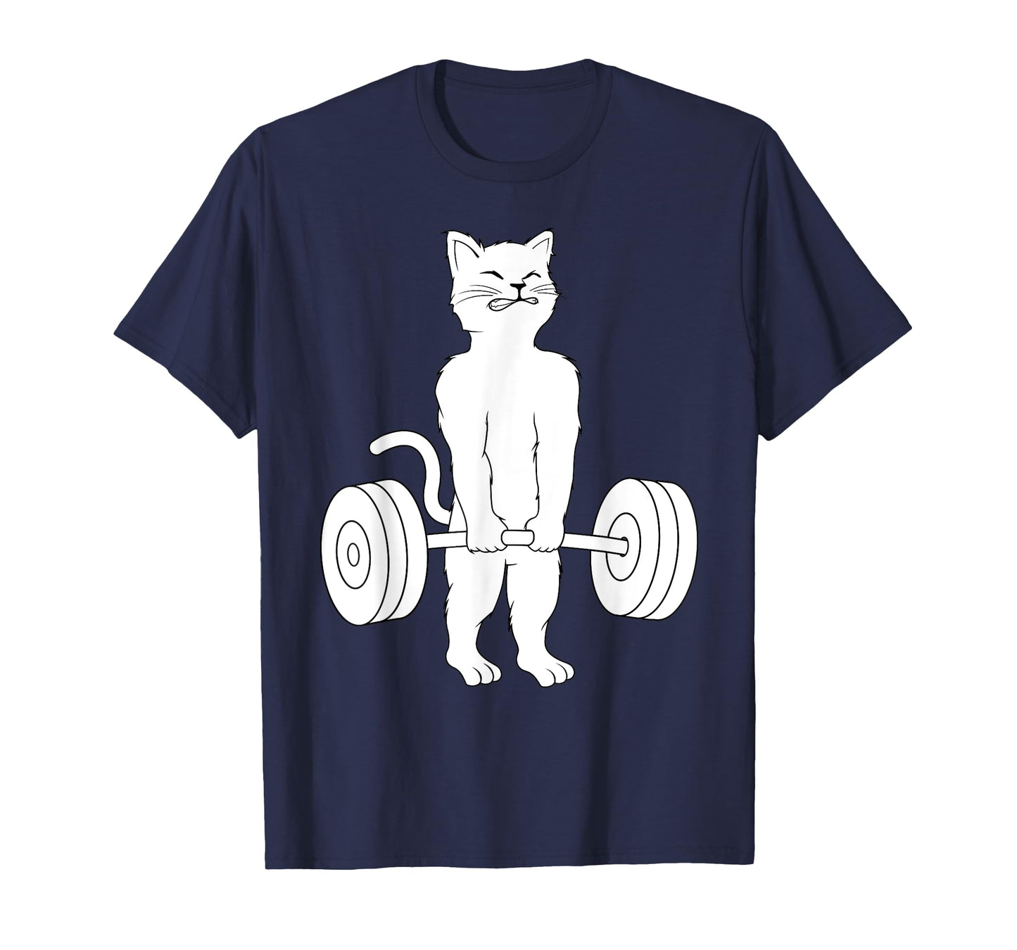 Cat Deadlift Shirt Powerlifting Kitty Tee Weightlifting Cat T-Shirt for Men Women Girls Kids