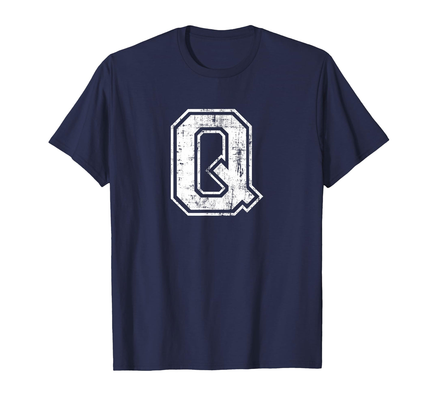 Letter Q Uppercase Alphabet Initial School College Varsity T-Shirt
