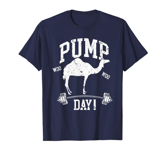 Funny Pump Day Hump Day Camel Weight Lifting Training Gym T-Shirt
