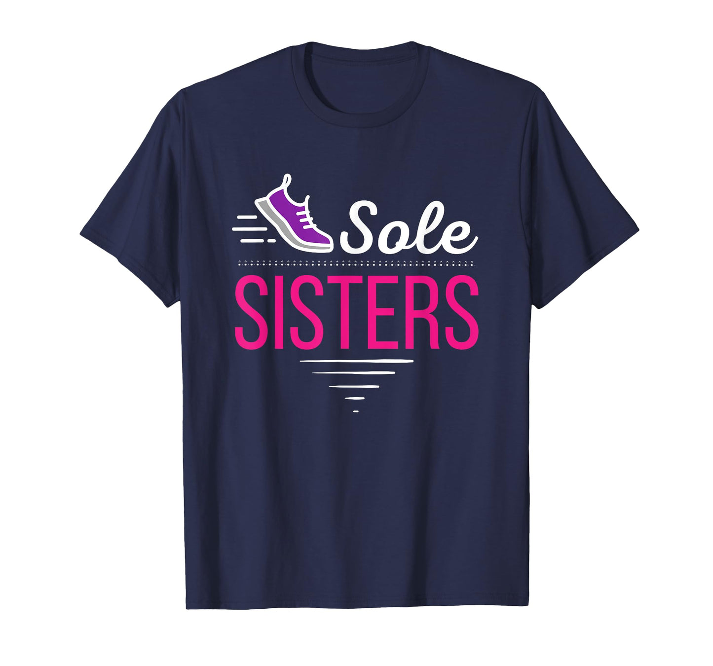 Womens Running Sole Sisters Ladies Marathon Race Day Team T-Shirt