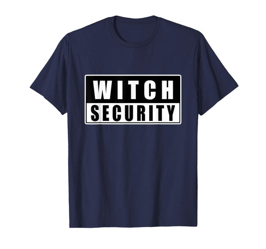 Halloween Witch Security Dad Mom Daughter Adult Easy Costume T-Shirt