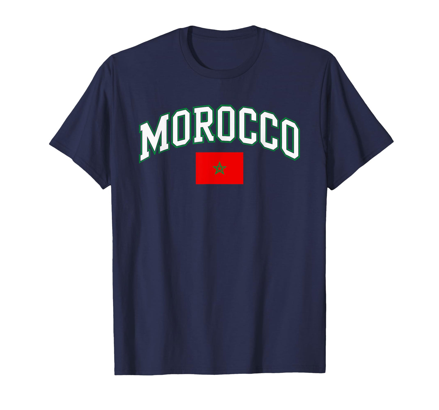 Morocco Flag Vintage Collegiate Pride Moroccan T-Shirt