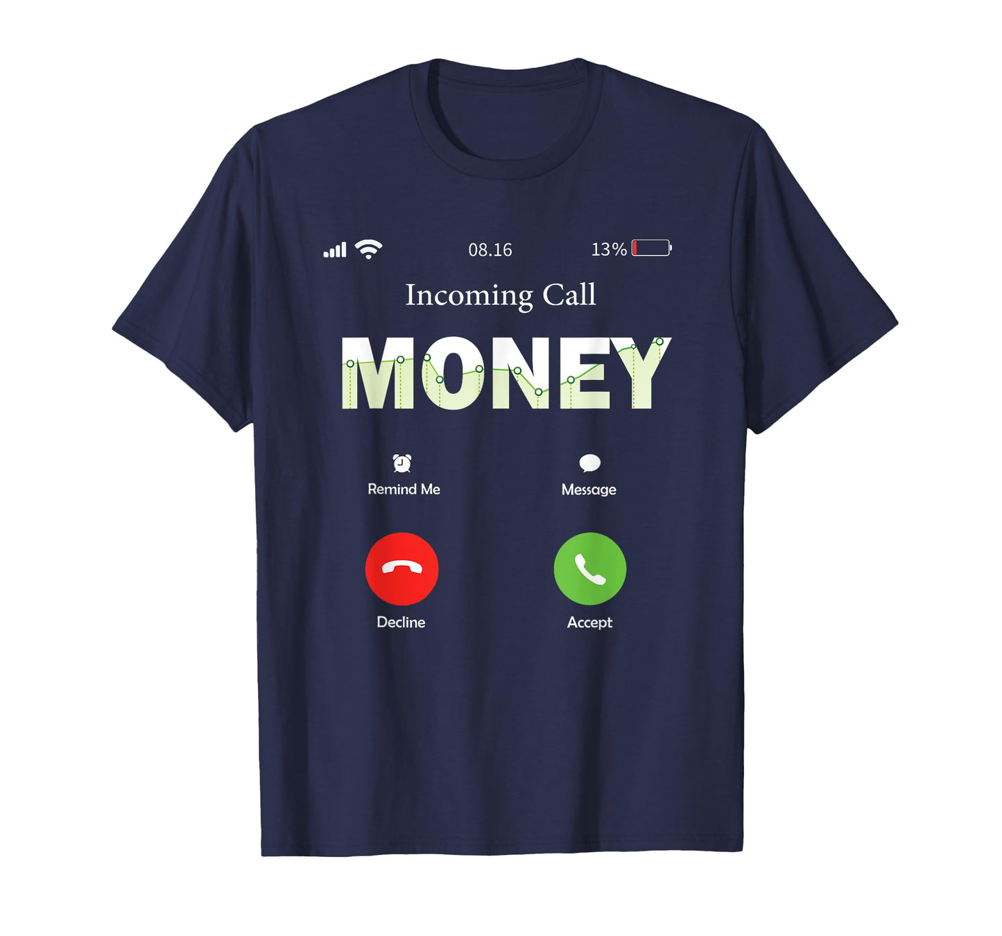 Incoming Call Money Is Calling monopoly money T-Shirt