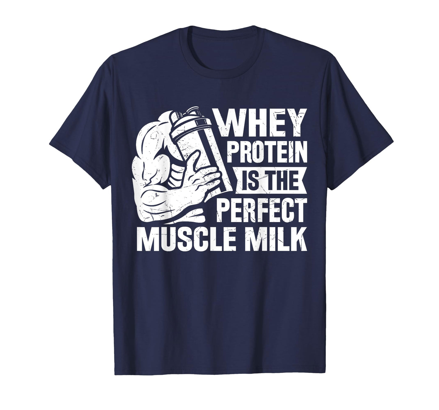 Perfect Muscle Milk Funny Protein Lover Quote Bodybuilder T-Shirt