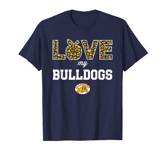 Glassboro Bulldogs Logo Love My Team HS T-Shirt